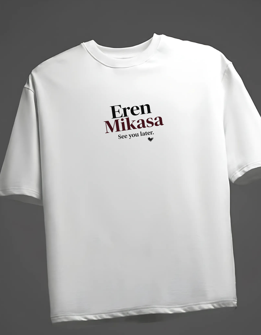 Eren Yeager Mikasa Oversized T-Shirt