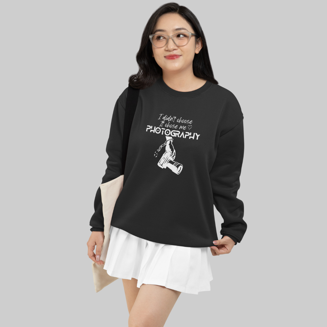 Chosen by Photography – Black Unisex Sweatshirt