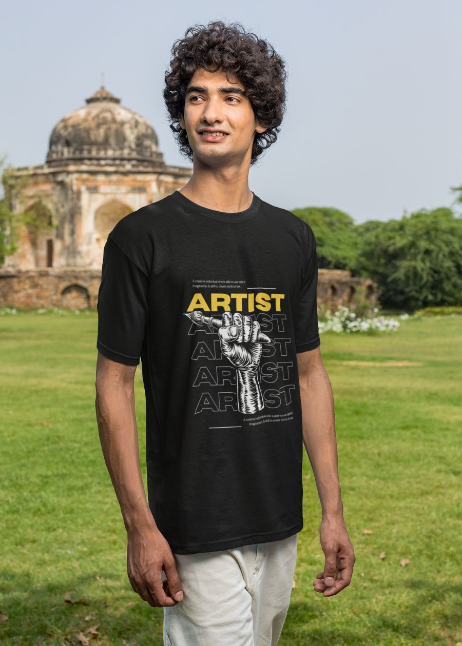 The Artist Men Graphic Printed T-Shirt