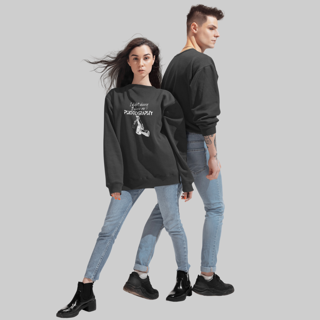 Chosen by Photography – Black Unisex Sweatshirt