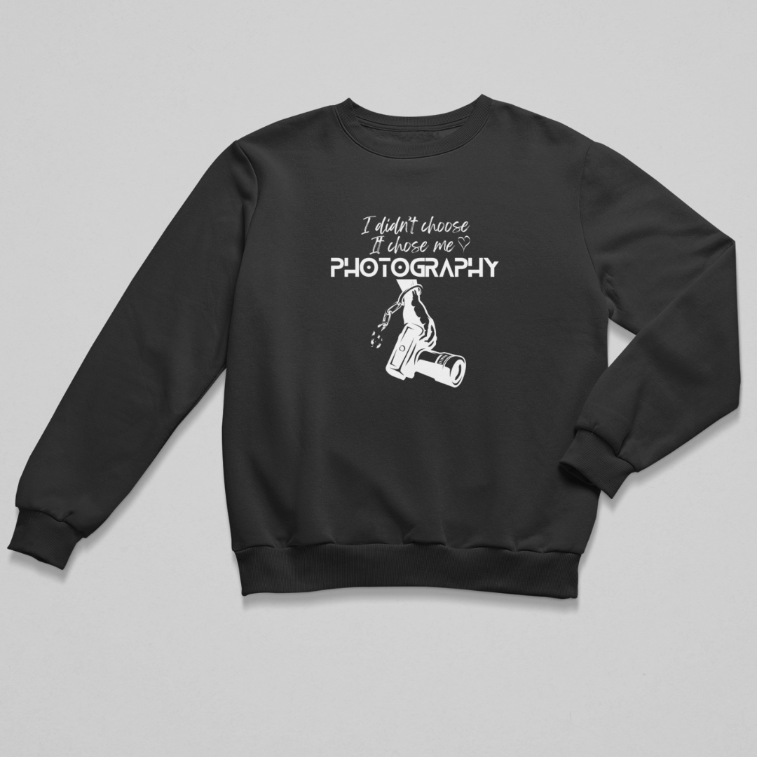 Chosen by Photography – Black Unisex Sweatshirt