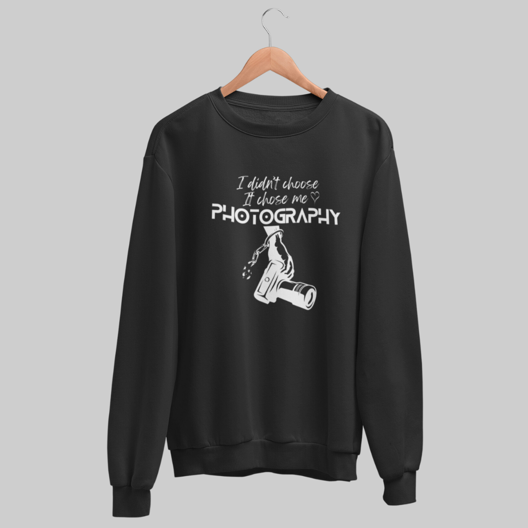 Chosen by Photography – Black Unisex Sweatshirt