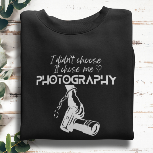 Chosen by Photography – Black Unisex Sweatshirt