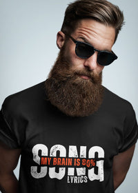 Music on My Mind Men Typography Printed T-Shirt