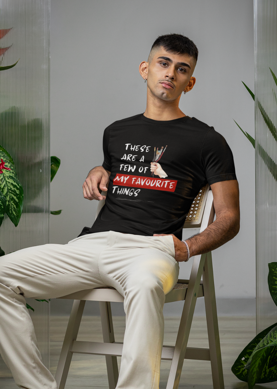 The Artist’s Favorites Men Typography Printed T-Shirt