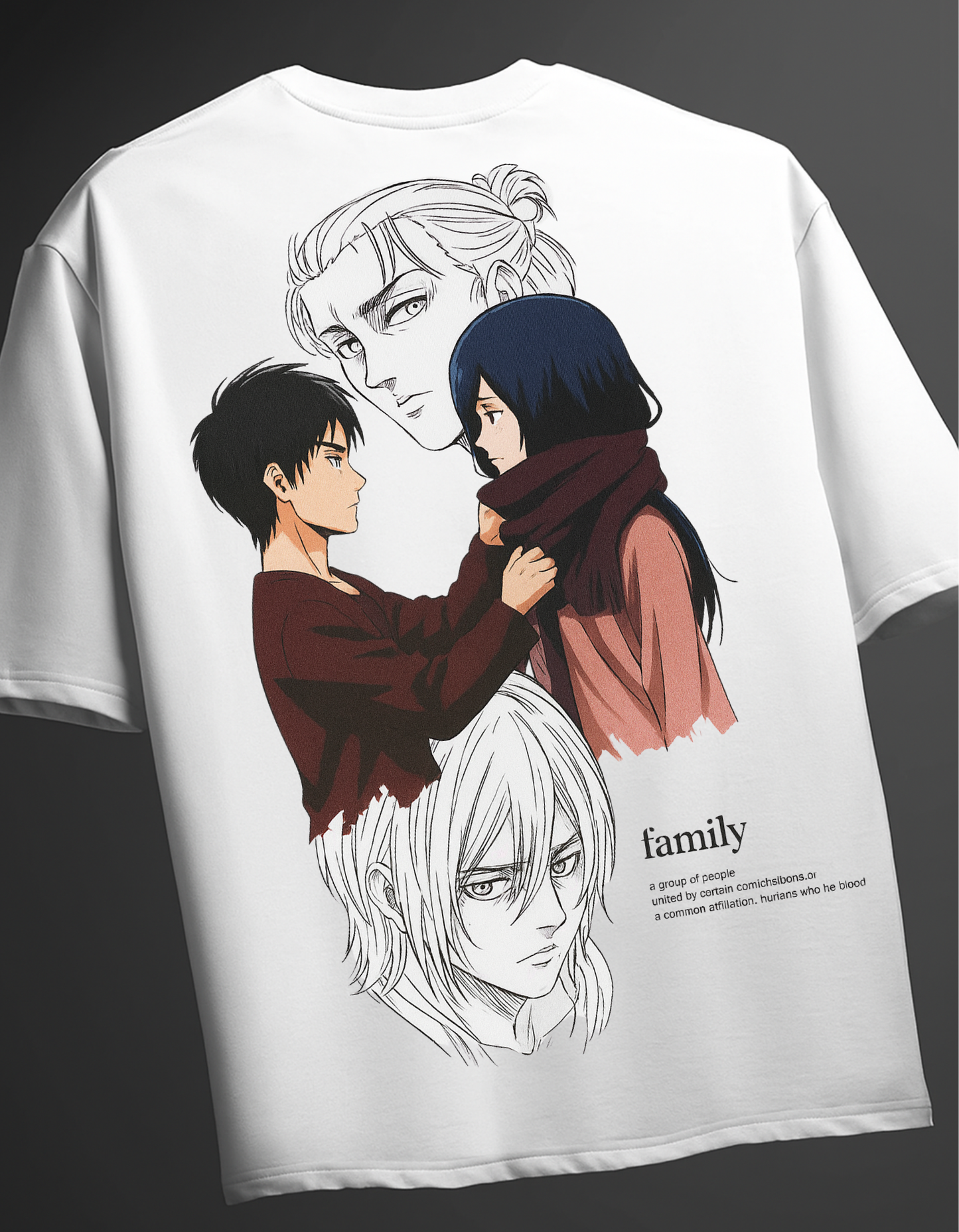 Eren Yeager Mikasa Oversized T-Shirt