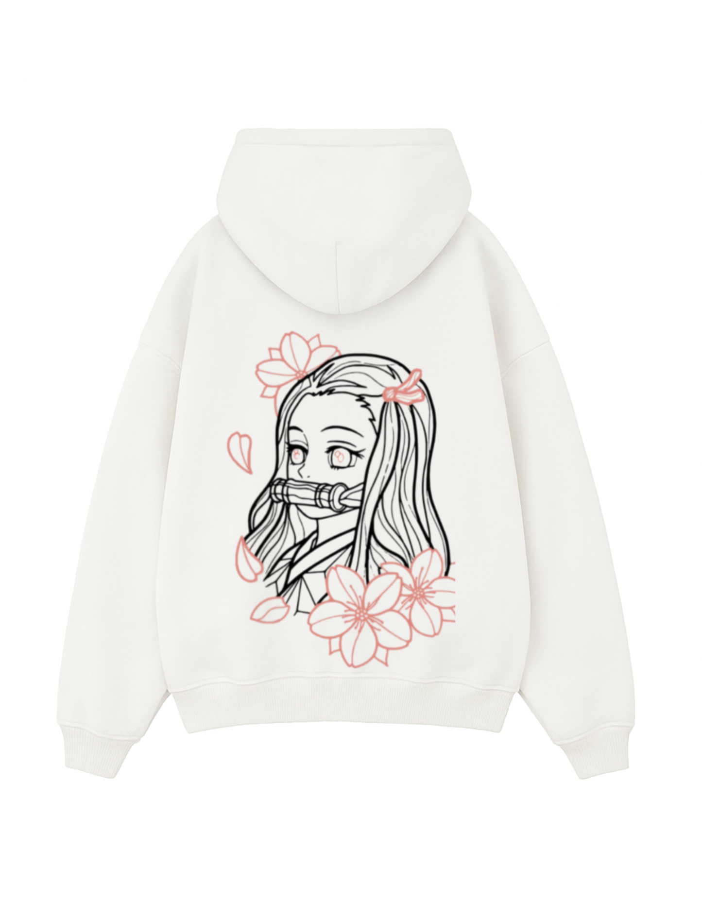 Nezuko Flower Oversized Hoodie